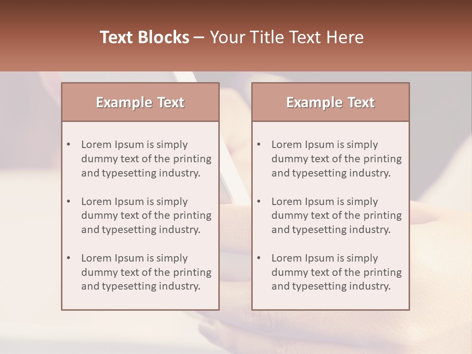 Smartphone In Hands PowerPoint Template