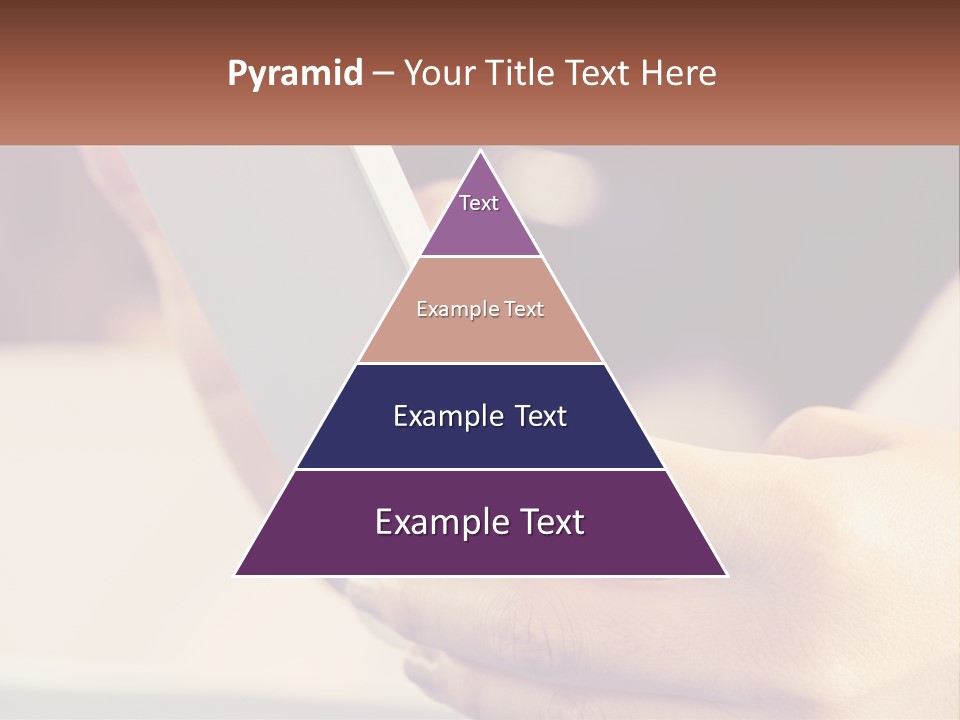 Smartphone In Hands PowerPoint Template