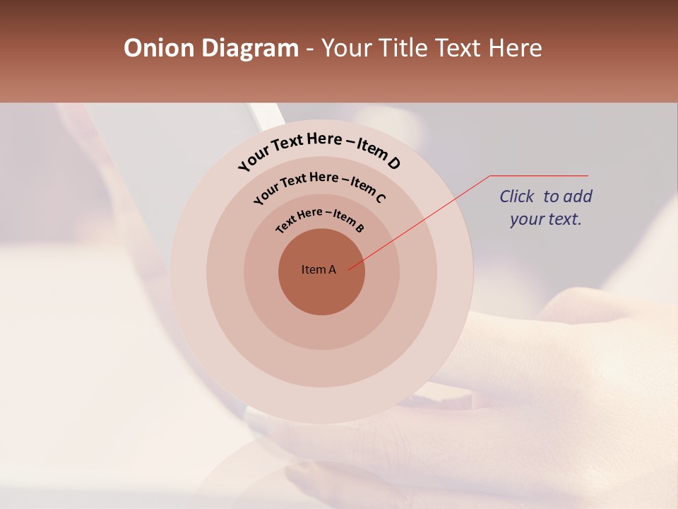 Smartphone In Hands PowerPoint Template