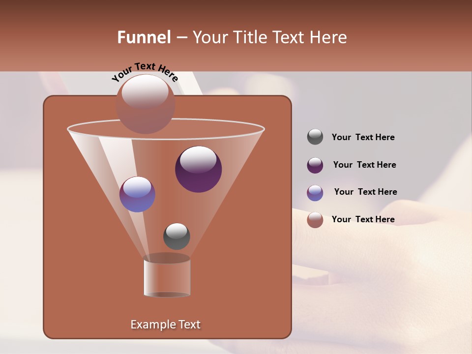 Smartphone In Hands PowerPoint Template