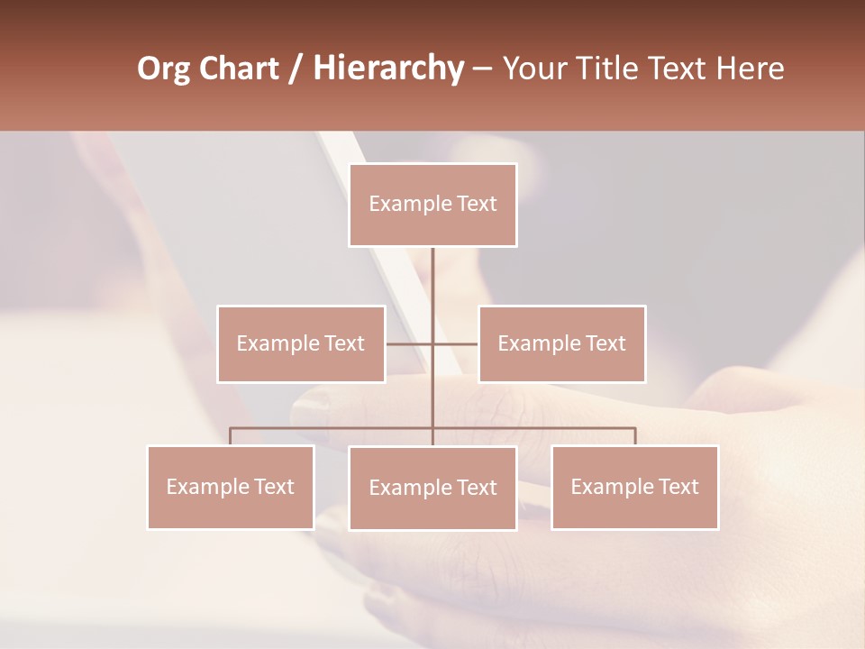 Smartphone In Hands PowerPoint Template