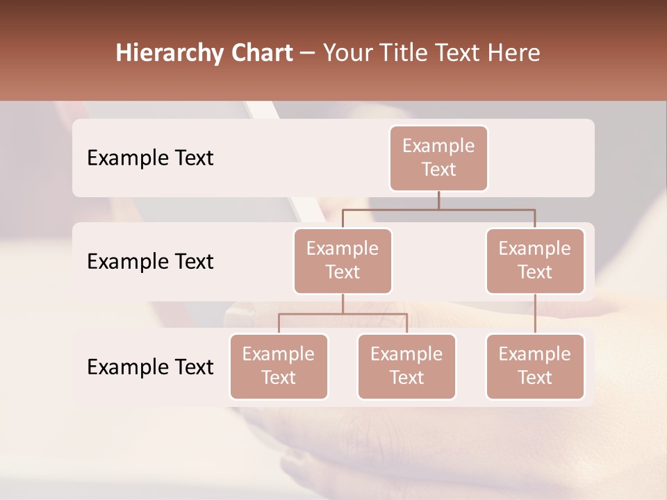 Smartphone In Hands PowerPoint Template