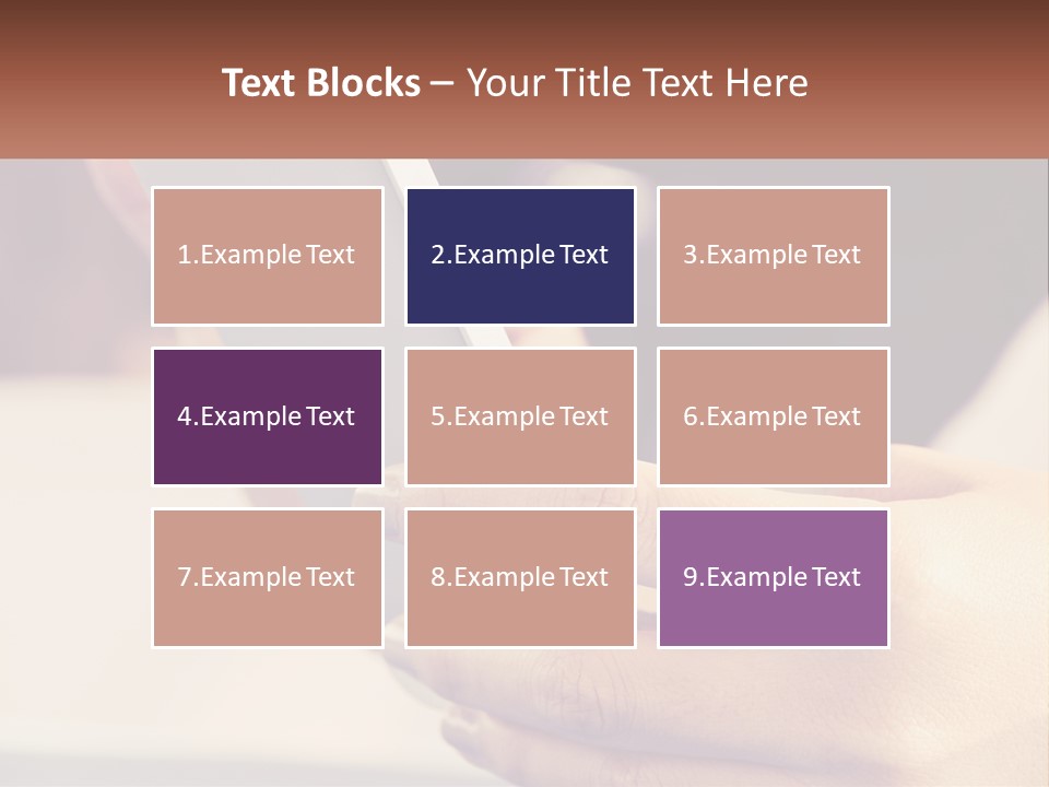 Smartphone In Hands PowerPoint Template