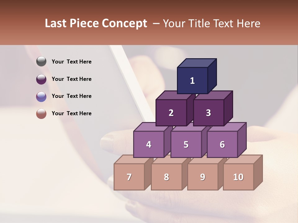 Smartphone In Hands PowerPoint Template