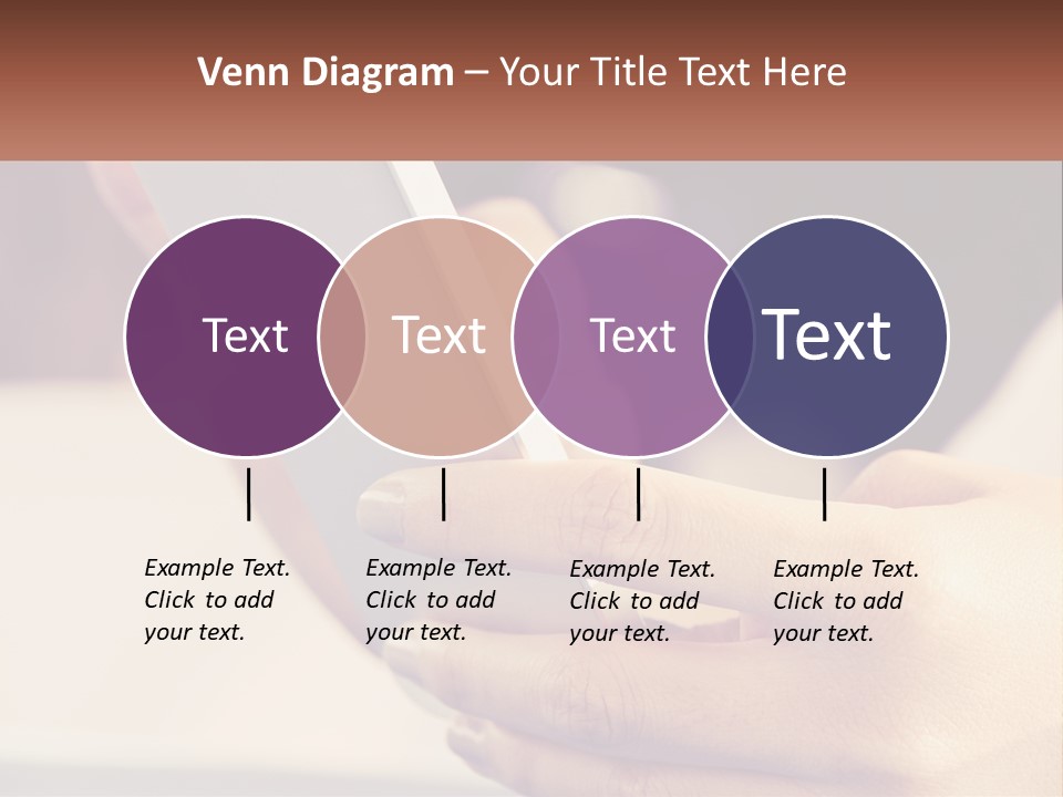 Smartphone In Hands PowerPoint Template