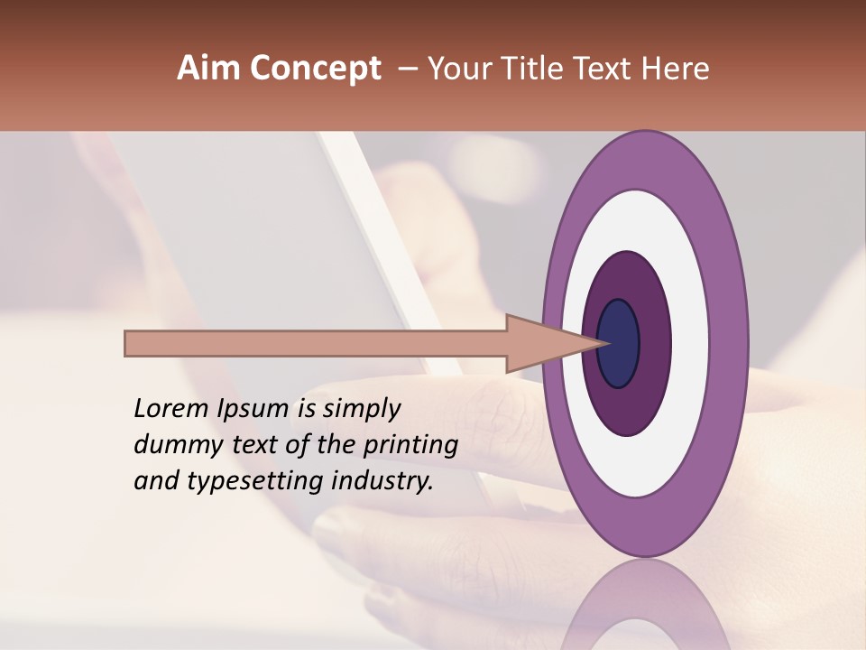 Smartphone In Hands PowerPoint Template