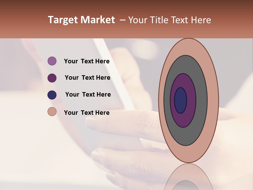 Smartphone In Hands PowerPoint Template