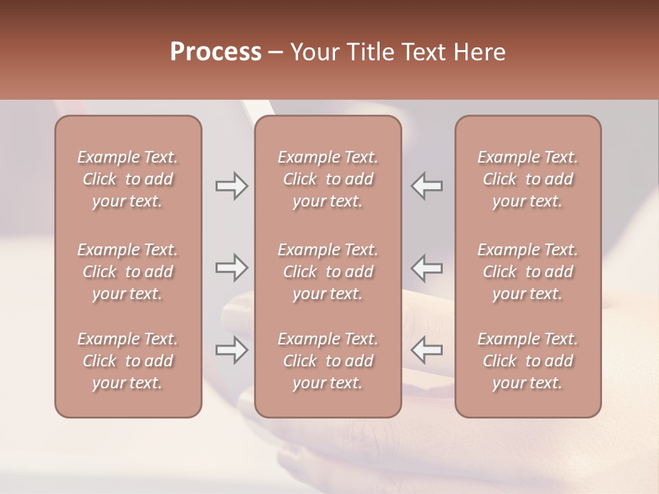 Smartphone In Hands PowerPoint Template