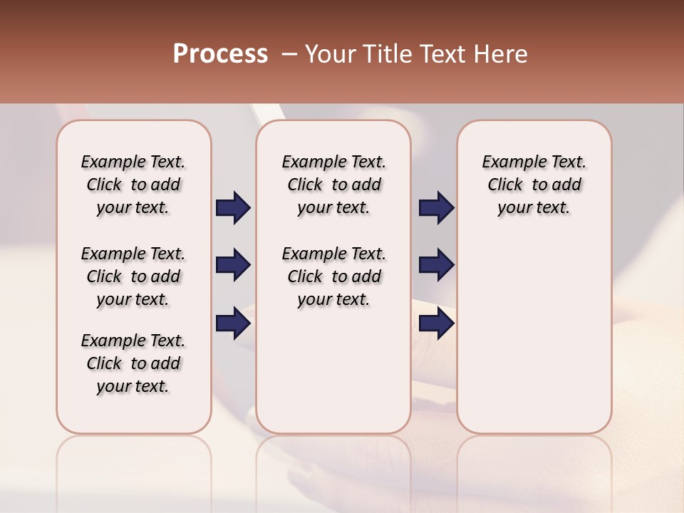 Smartphone In Hands PowerPoint Template