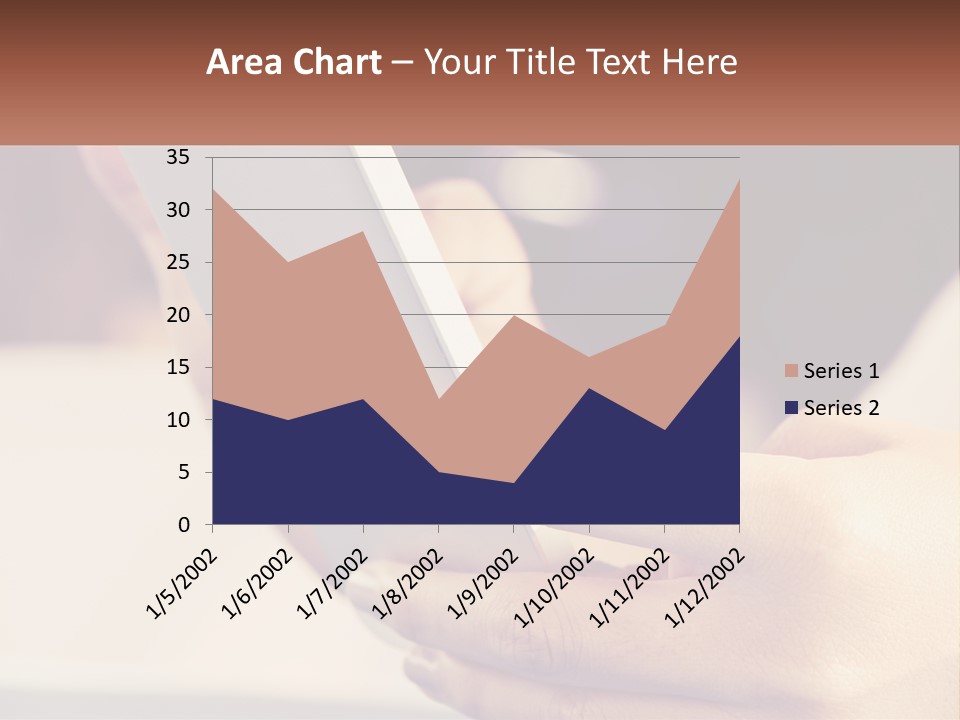 Smartphone In Hands PowerPoint Template