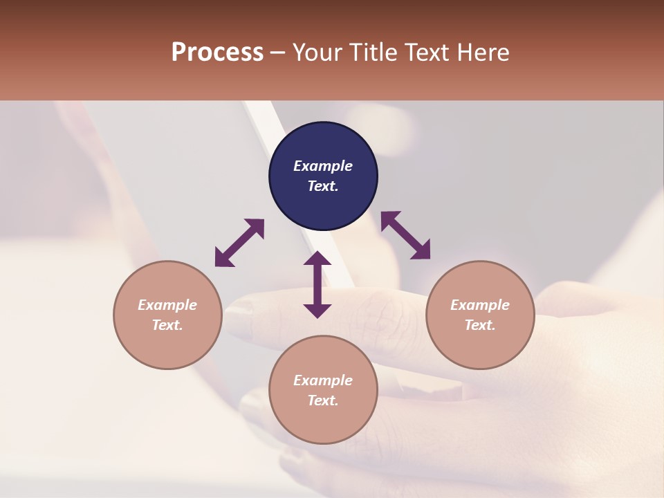 Smartphone In Hands PowerPoint Template