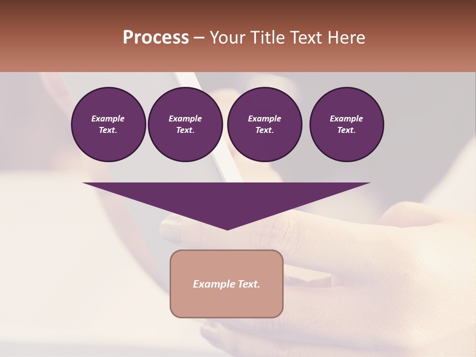 Smartphone In Hands PowerPoint Template