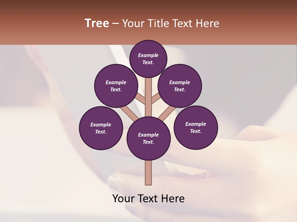 Smartphone In Hands PowerPoint Template