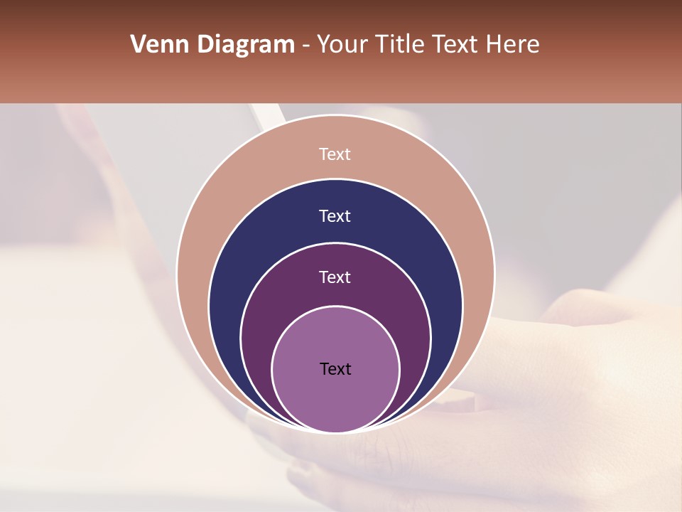 Smartphone In Hands PowerPoint Template