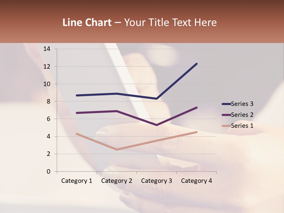 Smartphone In Hands PowerPoint Template
