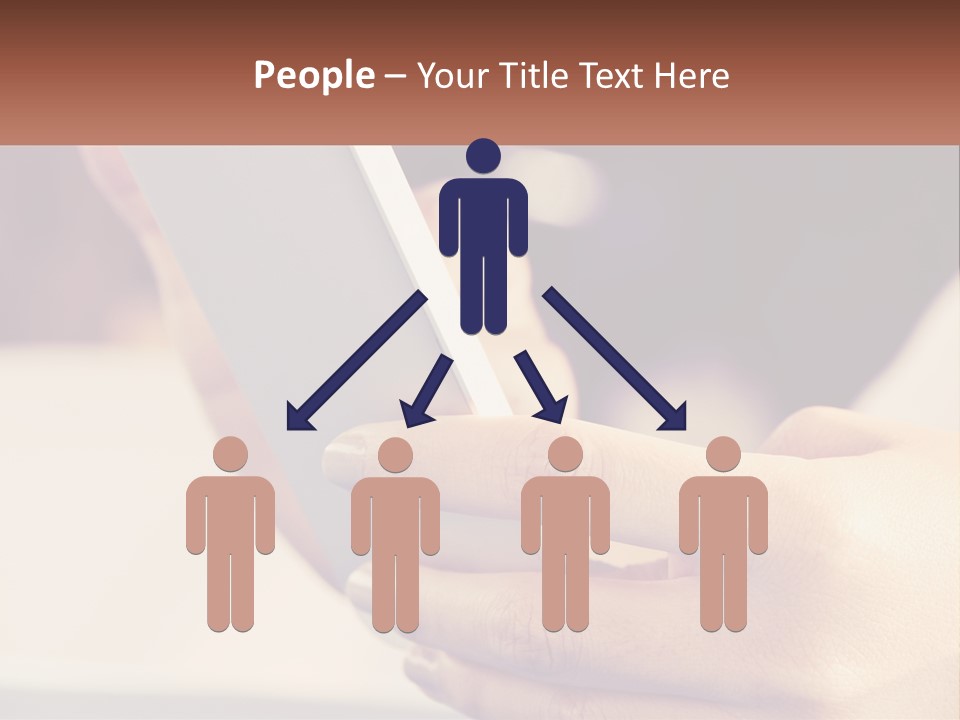 Smartphone In Hands PowerPoint Template