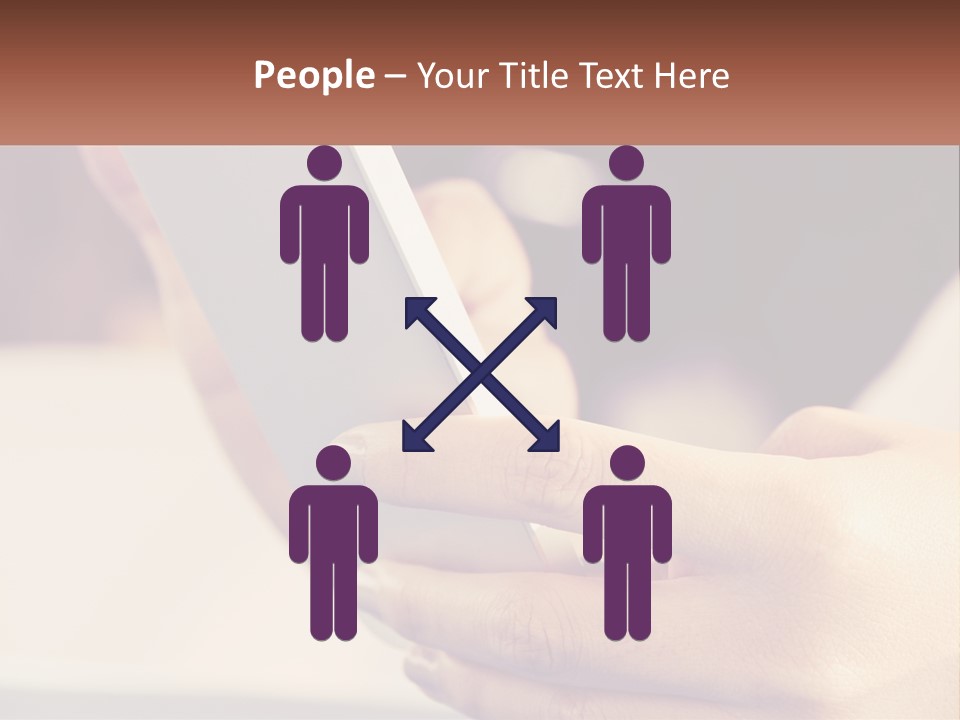 Smartphone In Hands PowerPoint Template