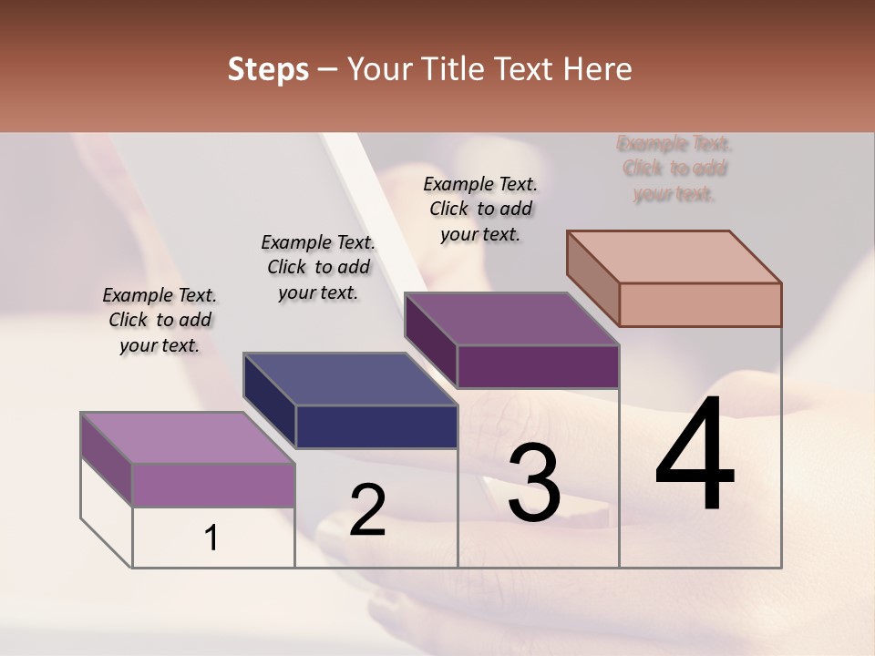 Smartphone In Hands PowerPoint Template
