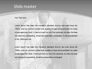 Monkey At The Table PowerPoint Template