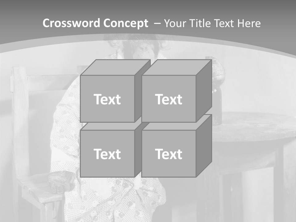 Monkey At The Table PowerPoint Template