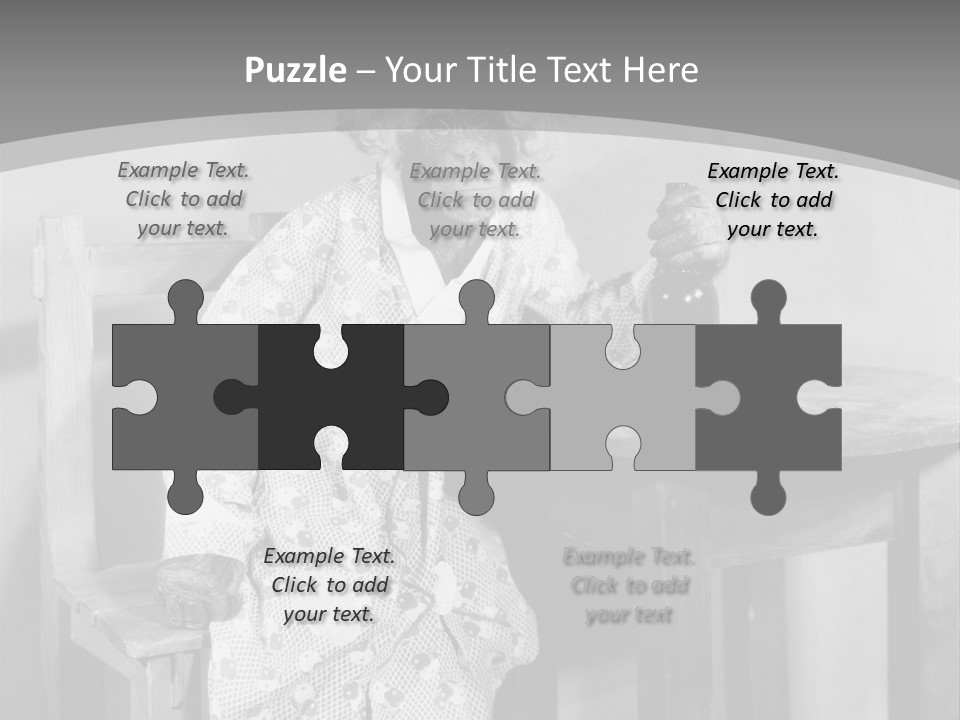 Monkey At The Table PowerPoint Template