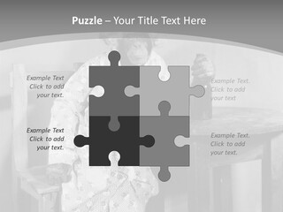 Monkey At The Table PowerPoint Template