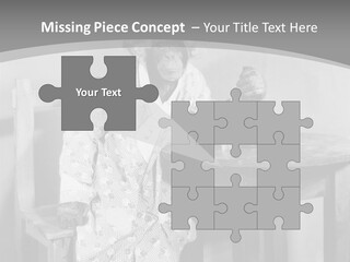 Monkey At The Table PowerPoint Template