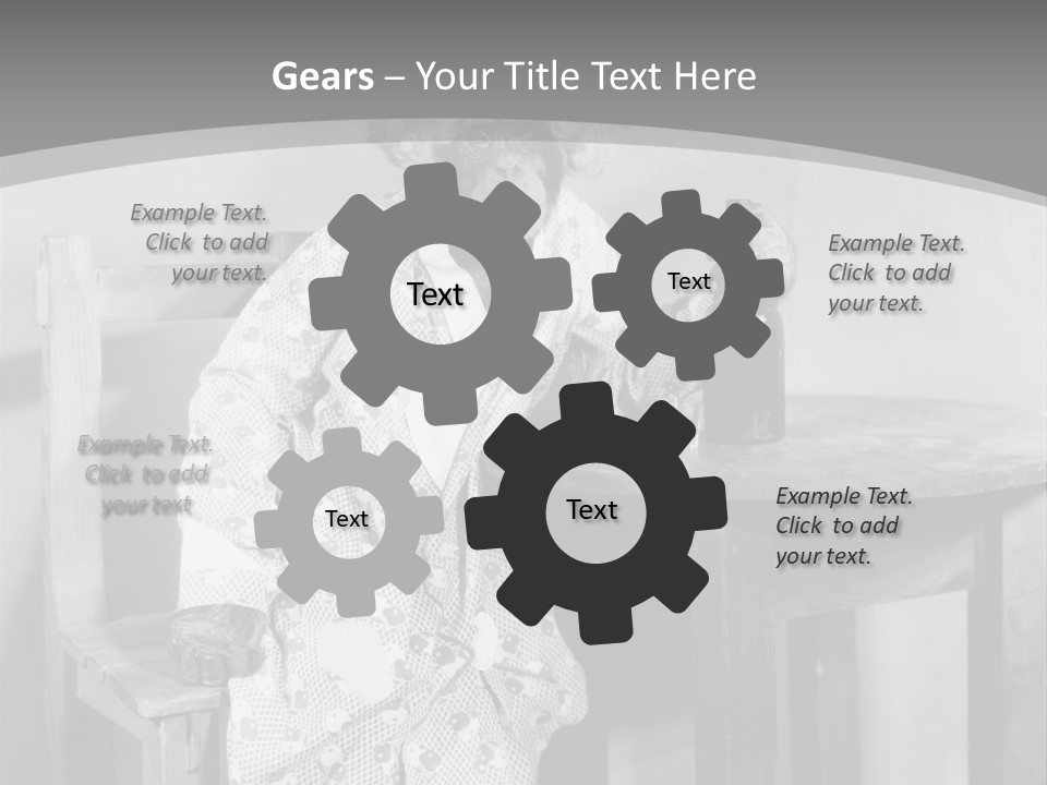 Monkey At The Table PowerPoint Template