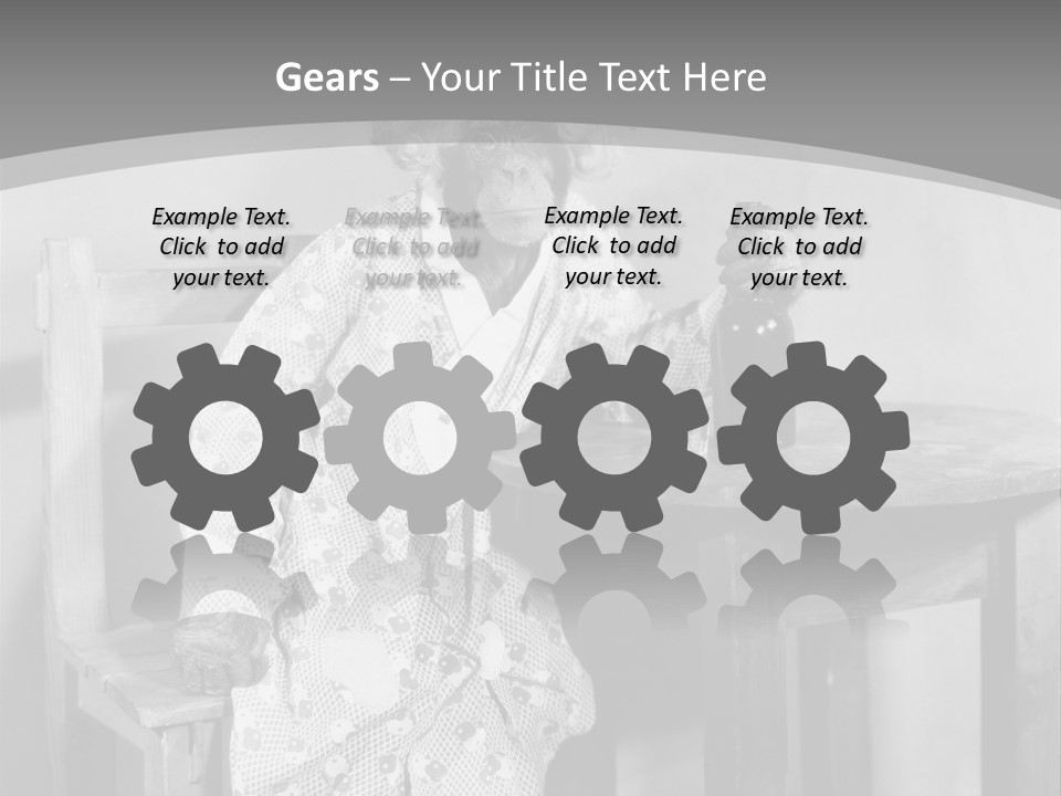 Monkey At The Table PowerPoint Template