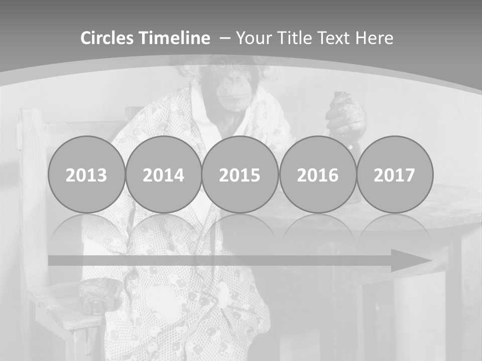 Monkey At The Table PowerPoint Template