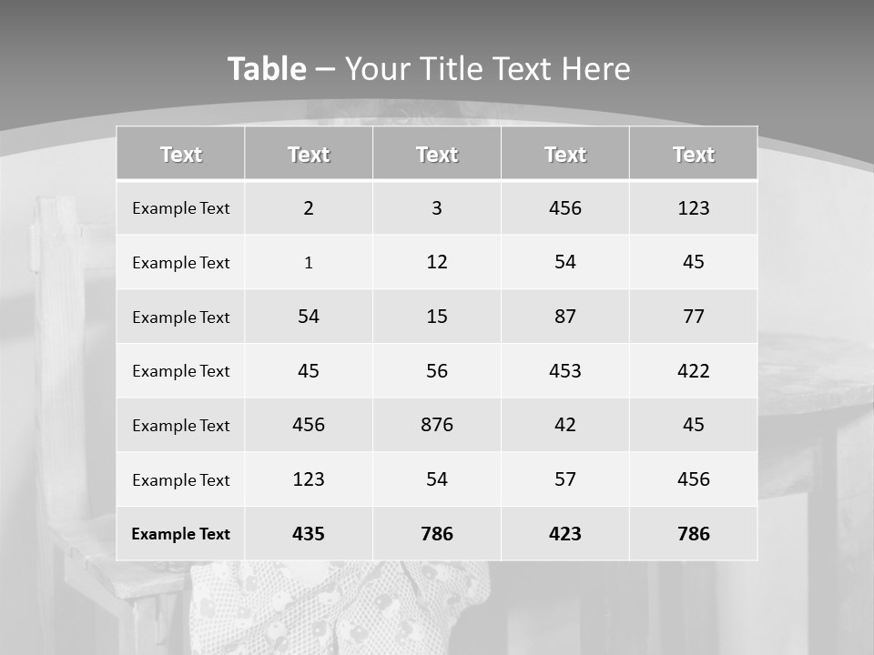 Monkey At The Table PowerPoint Template