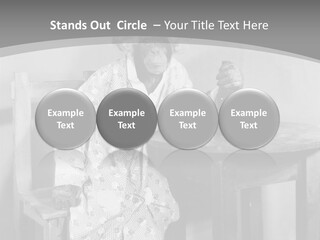 Monkey At The Table PowerPoint Template