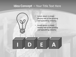 Monkey At The Table PowerPoint Template