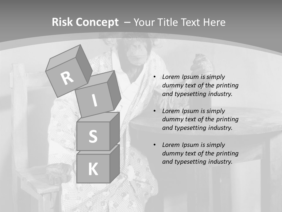 Monkey At The Table PowerPoint Template