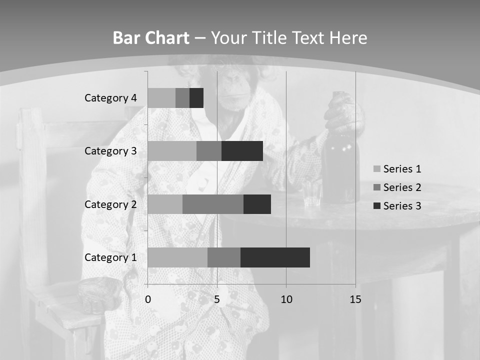 Monkey At The Table PowerPoint Template