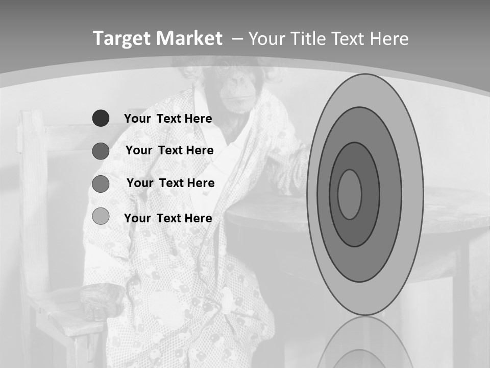 Monkey At The Table PowerPoint Template