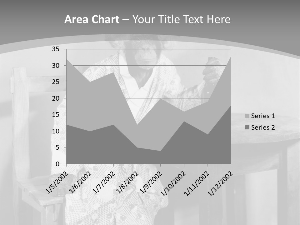 Monkey At The Table PowerPoint Template