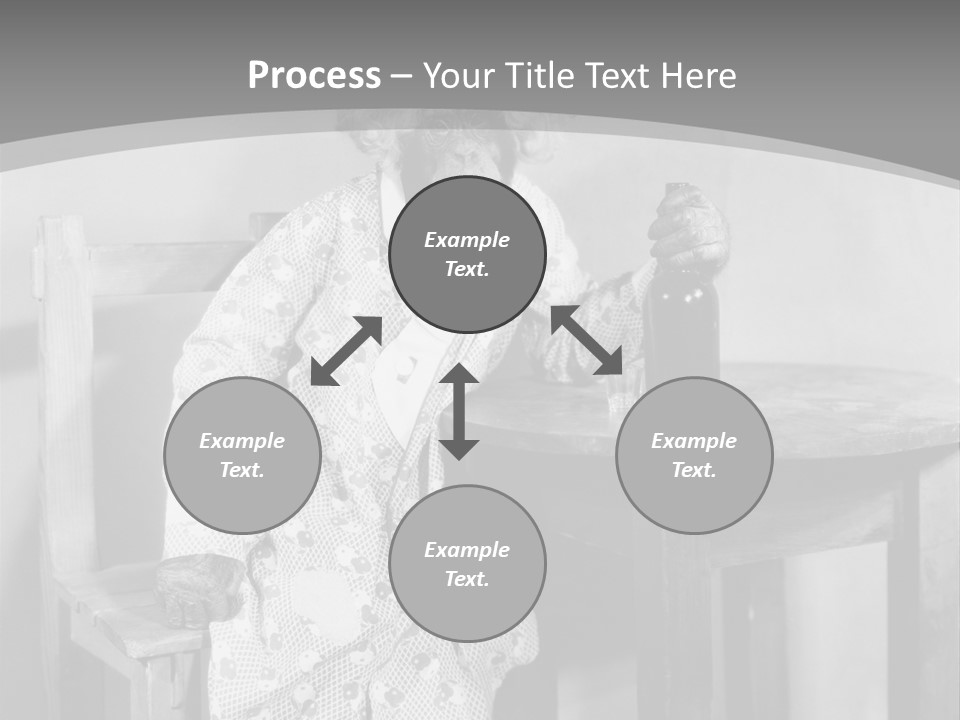 Monkey At The Table PowerPoint Template