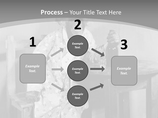 Monkey At The Table PowerPoint Template