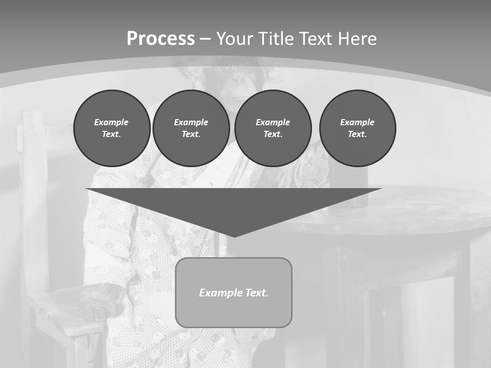 Monkey At The Table PowerPoint Template