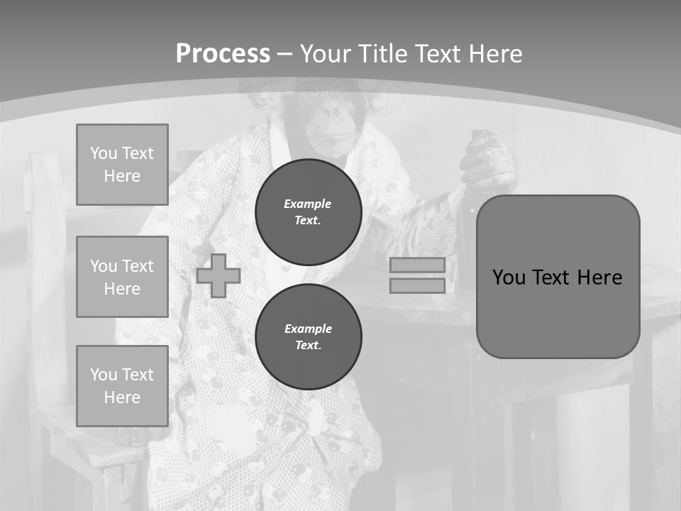 Monkey At The Table PowerPoint Template