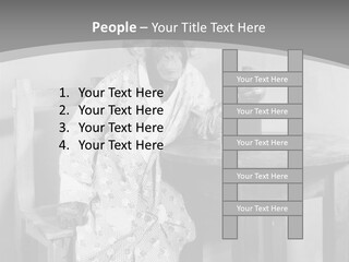 Monkey At The Table PowerPoint Template