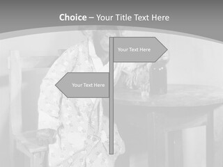 Monkey At The Table PowerPoint Template