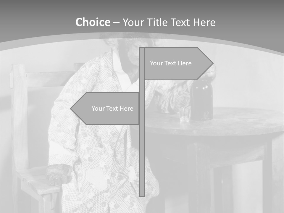 Monkey At The Table PowerPoint Template