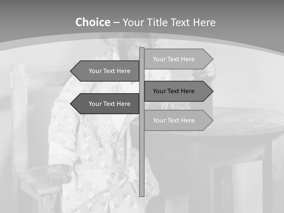 Monkey At The Table PowerPoint Template