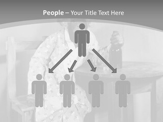 Monkey At The Table PowerPoint Template