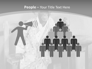 Monkey At The Table PowerPoint Template