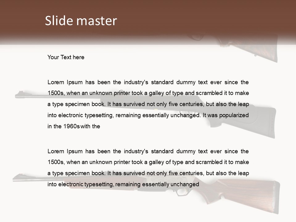 Rifle Weapon PowerPoint Template