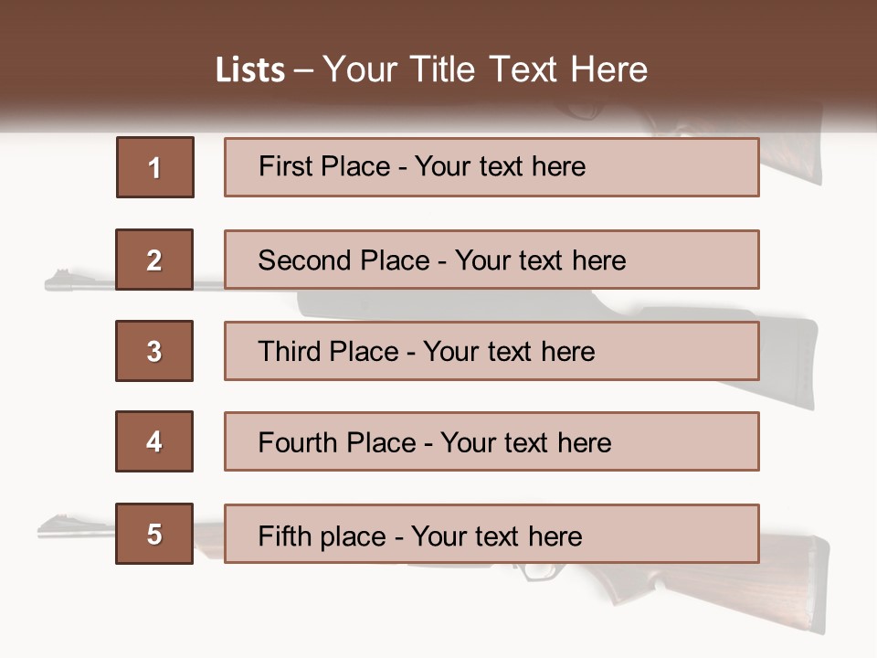 Rifle Weapon PowerPoint Template