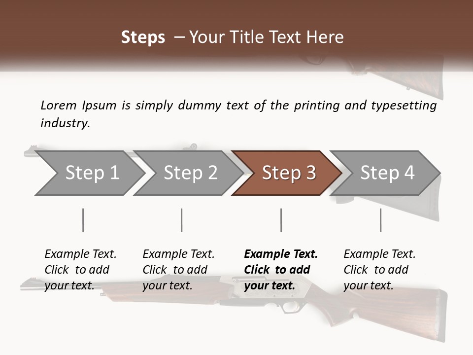 Rifle Weapon PowerPoint Template